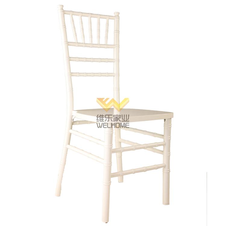 solid white chiavari wedding chair for rental